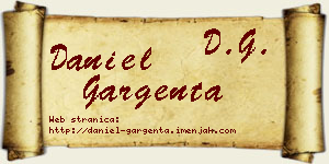 Daniel Gargenta vizit kartica